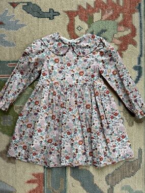 Olivier London Girls' Floral Long-Sleeve Liberty Fabric Dress